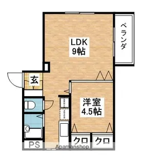 HOT’Sレジデンス【206号室】の間取り