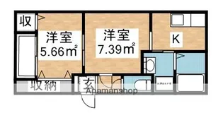 バーンメアオパトナム【203号室】の間取り