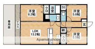 サンセール【1階】の間取り