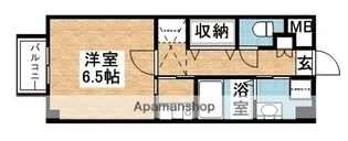 ラ・メゾン長者原【201号室】の間取り