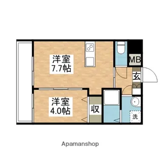 第43川崎ビル【3階】の間取り