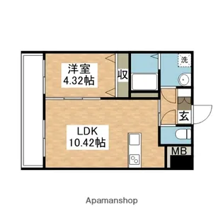 第43川崎ビル【6階】の間取り