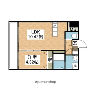 第43川崎ビル【9階】の間取り