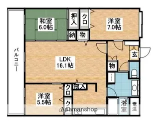 ベンタナヒルズ篠栗11号館【204号室】の間取り