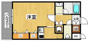 福岡県福岡市博多区美野島2丁目【マンション】の間取り