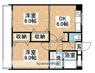 グランコート【302号室】の間取り