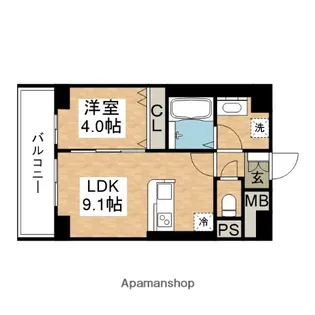 ソフィア原町【8階】の間取り