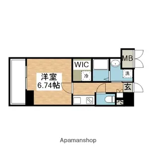 ギャラクシー博多駅北【2階】の間取り