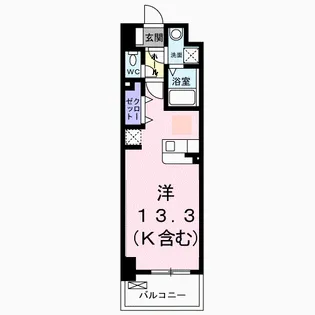 FLレジデンス1【8階】の間取り