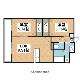第49川崎ビル【204号室】の間取り