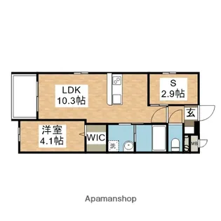 LIFEFIELD多々良【3階】の間取り