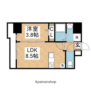 FORBIS原町駅前【9階】の間取り