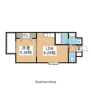 第52川崎ビル【1103号室】の間取り