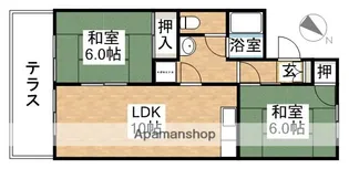 セジュール須恵【101号室】の間取り
