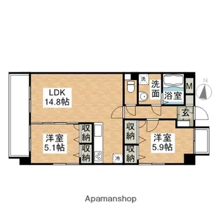 ミサ・リザイア【2階】の間取り