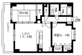ジュノーパレス【4階】の間取り