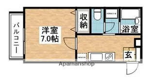 セントレイト須恵Ⅰ・Ⅱ【Ⅰ101号室】の間取り