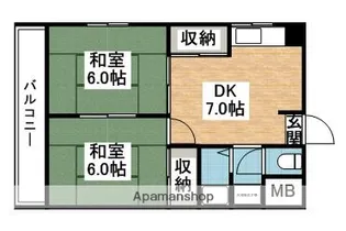 プレリュード篠栗Ⅰ【703号室】の間取り