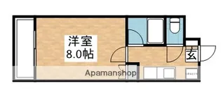 パピヨン箱崎【206号室】の間取り