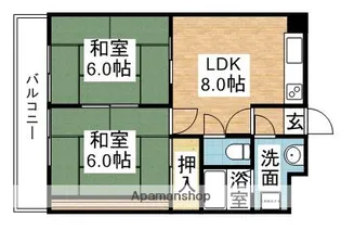 サンロード門松【403号室】の間取り