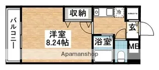 サクシード多の津【706号室】の間取り