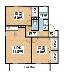 エクセル・志免【2階】の間取り