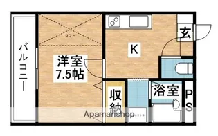 ピア門松A棟【202号室】の間取り
