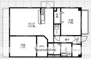フェルメール【1階】の間取り