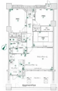 コアマンション土井ネクステージ【707号室】の間取り