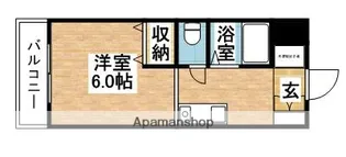 日之出ビル多の津【201号室】の間取り