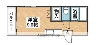 ルート浦園Ⅰ−A棟【201号室】の間取り