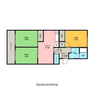 ガーデンハウス88【110号室】の間取り
