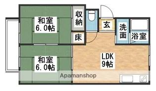 ルミエール幸【203号室】の間取り