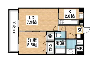 パインヒルズ志免【2階】の間取り