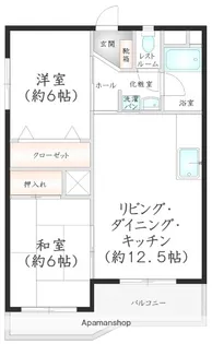 第20シティコート春日【2階】の間取り