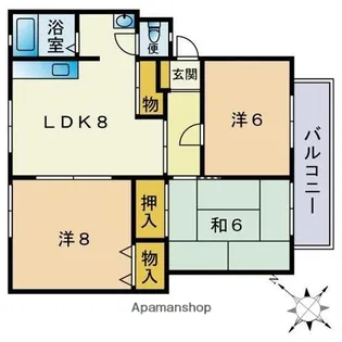 リバーヒルソメリア【2階】の間取り
