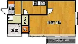 プチメゾン浪花【4階】の間取り