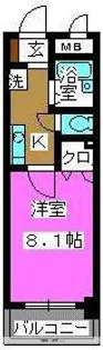 1Kの間取り画像