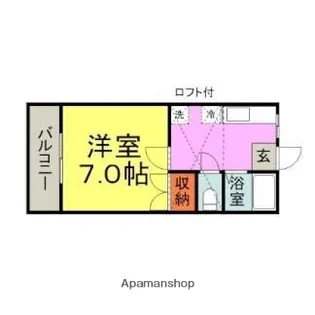 コメット五条Ⅱ【1階】の間取り