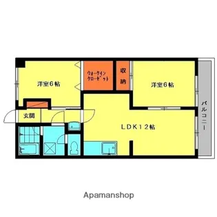 オリエンタルハイツ【1階】の間取り