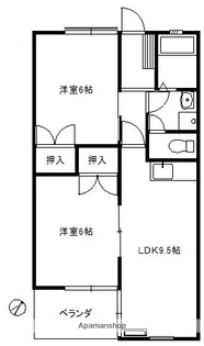 ペットビレッジ大佐野(犬・猫)【2階】の間取り
