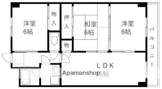 グレイスビルNO7【5階】の間取り