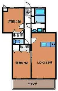 ピュア中通りⅡ【3階】の間取り