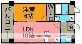 ヘップバーン六番館【2階】の間取り