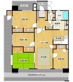 サンリヤン大野城駅前Ⅱ番館【2階】の間取り