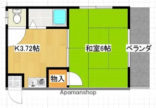 ビバリーコーポ【1階】の間取り