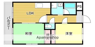 ミドール南ヶ丘【5階】の間取り
