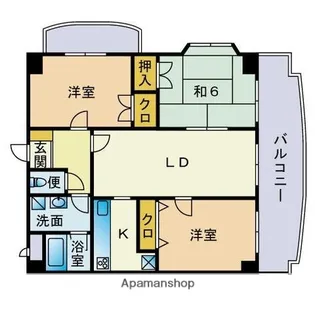 アルル空港南【1階】の間取り