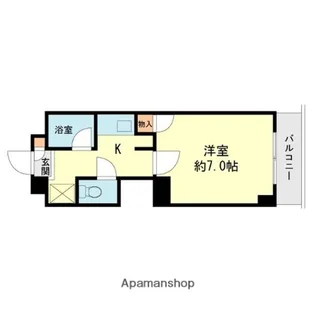 アートイン春日原【4階】の間取り