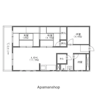 レジデンス80【4階】の間取り